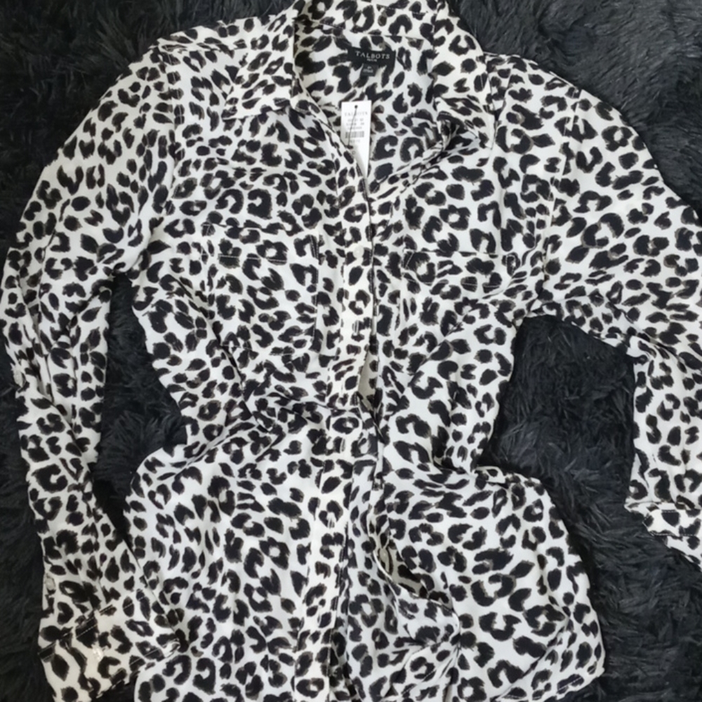 Cheetah Dress Blouse